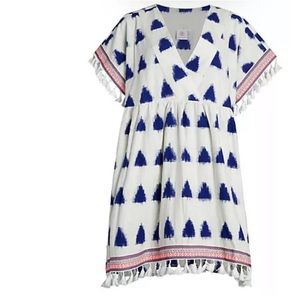 Tessora Luna Swim Cover Dress SZ L Fringe